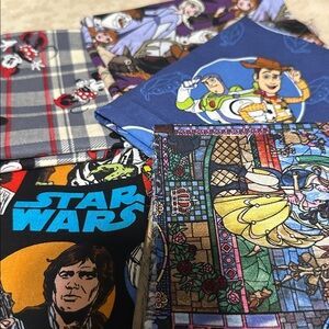 Assorted Character Print fabric